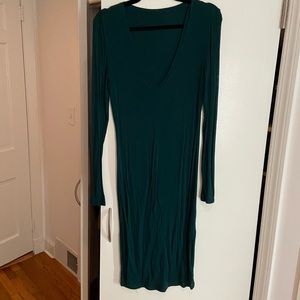 BCBGMaxazria green knit dress, M/L
